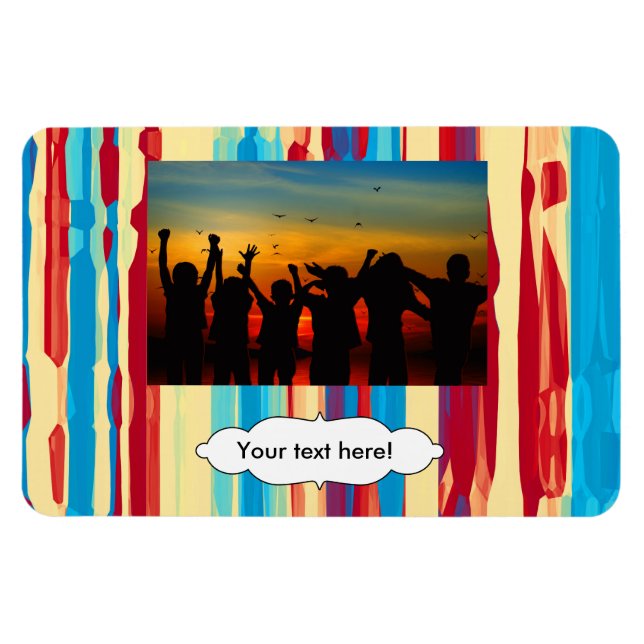 Watercolors texture magnet (Horizontal)