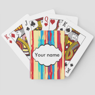 Watercolors texture playing cards