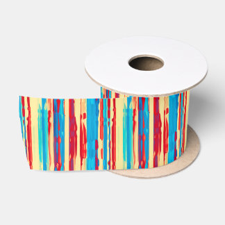 Watercolors texture satin ribbon