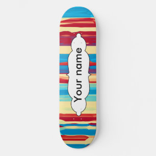 Watercolors texture skateboard