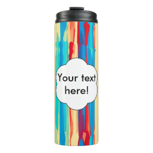 Watercolors texture thermal tumbler