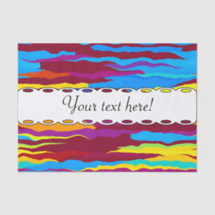 Watercolors waves abstract design tissue paper