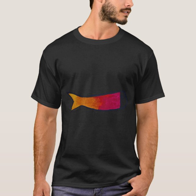 Watercolour Abstract Fish T-Shirt (Front)