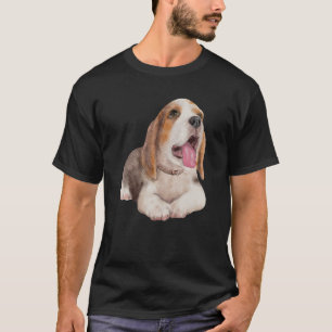 Watercolour Basset Hound Animal Pet Watercolour Do T-Shirt
