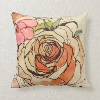 Watercolour bloom 1 & 3 cushion