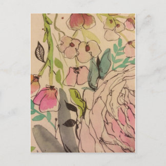 Watercolour bloom 2 postcard