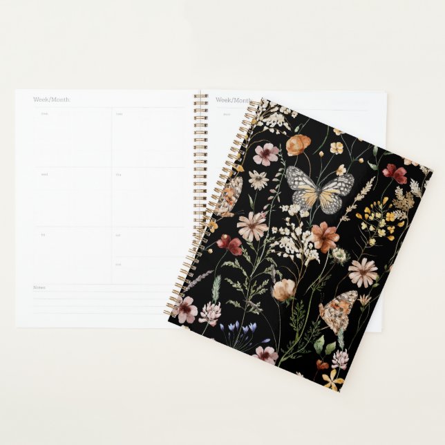 Watercolour Boho Floral  Planner (Display)