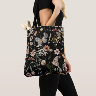Watercolour Boho Floral  Tote Bag