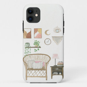 Watercolour Boho Styled Cozy Home Décor Case-Mate iPhone Case