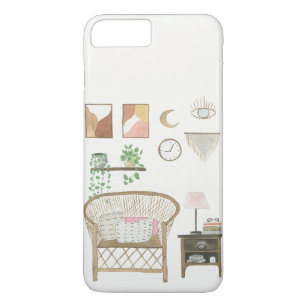Watercolour Boho Styled Cozy Home Décor Case-Mate iPhone Case