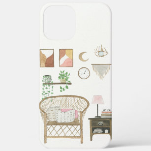 Watercolour Boho Styled Cozy Home Décor iPhone 12 Pro Max Case