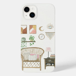 Watercolour Boho Styled Cozy Home Décor Case-Mate iPhone 14 Plus Case
