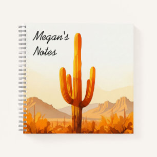 Watercolour cactus notebook