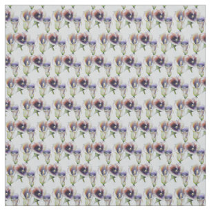 Watercolour Calla Lilies in Gradient Colours Fabric