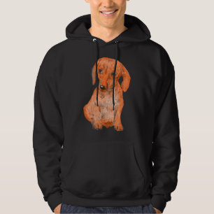 Watercolour Dachshund Hand Painted Dachshund Dachs Hoodie