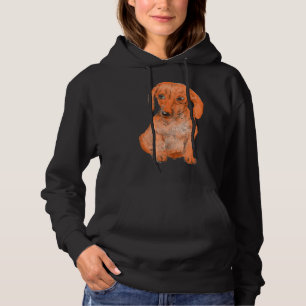 Watercolour Dachshund Hand Painted Dachshund Dachs Hoodie