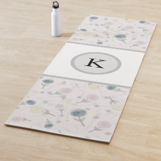 Watercolour Dahlia Yoga mat