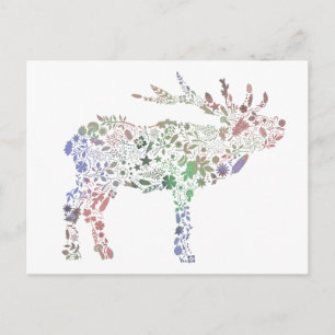 Watercolour Deer Postcard