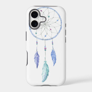 Watercolour Dreamcatcher with 3 Feathers