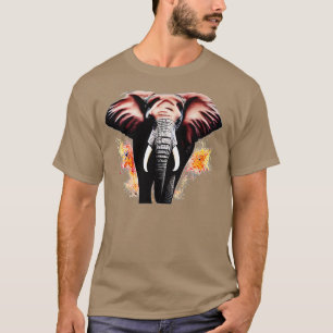 Watercolour elephant artwork colourful and unique T-Shirt