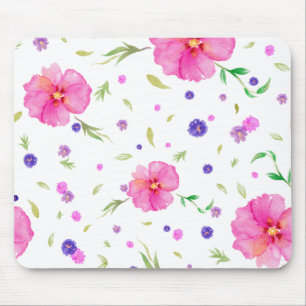 Watercolour Flower Mouse Pad – Elegant Floral Gift