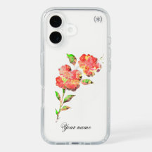 Watercolour Flowers Custom Name