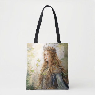 Watercolour Forest Princess Tote Bag