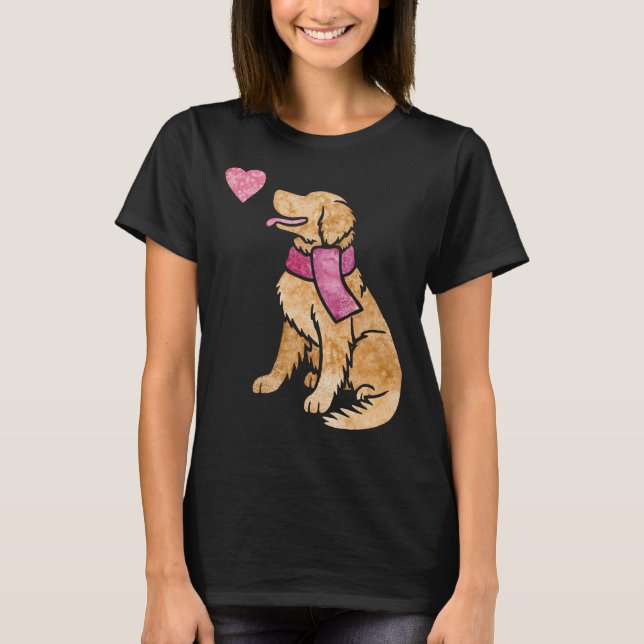 Watercolour Golden Retriever 2 626 T-Shirt (Front)