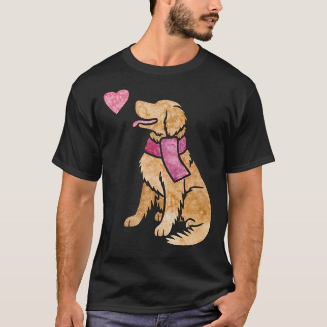 Watercolour Golden Retriever 2 T-Shirt (Front)