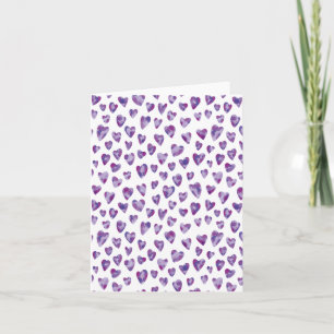 Watercolour Heart Note Card