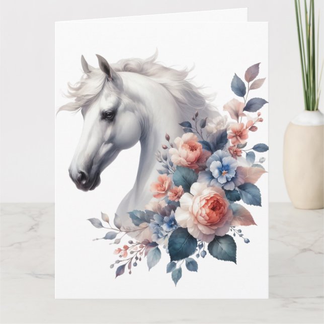 Watercolour Horse Card (Front)