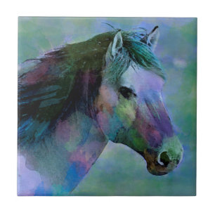 Watercolour Horse Tile