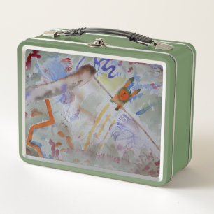 Watercolour Hummingbird Metal Lunchbox