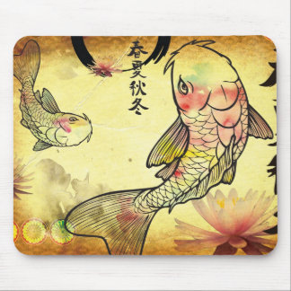 Watercolour Koi Mouse Pad