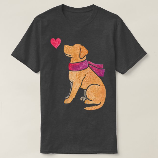 Watercolour Labrador yellow  T-Shirt (Design Front)