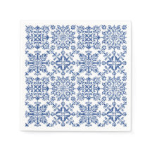 Watercolour Mandala Azure Hard plastic coaster