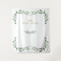 Watercolour Olive Bridal Shower Photo Booth Prop