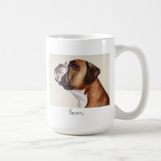 Watercolour Painting of a Boxer Dog mug