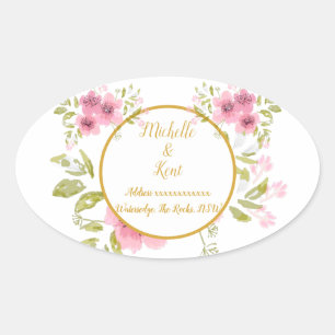 Watercolour Pink Anemone Floral Sticker