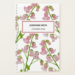 Watercolour Pink Florals Planner