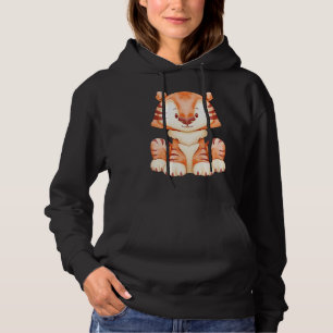 Watercolour style baby children tiger hoodie