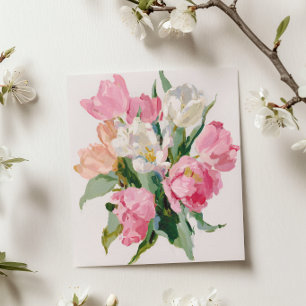 Watercolour Tulips Mother’s Day Card painting