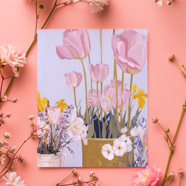 Watercolour Tulips Mother’s Day Card painting (Creator Uploaded)
