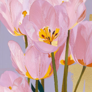 Watercolour Tulips Mother’s Day Card realistic