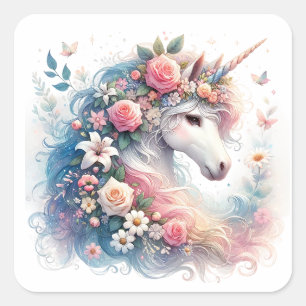 Watercolour Unicorn Stickers