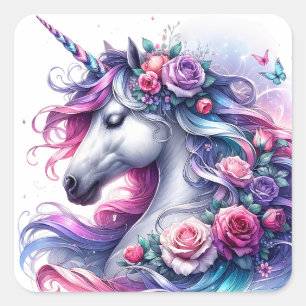 Watercolour Unicorn Stickers
