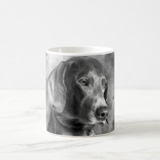 WATERCOLOUR WEIMARANER BW CERAMIC MUG