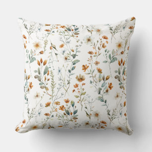  Watercolour wildflower  Cushion