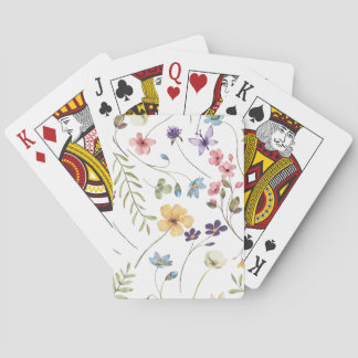 Watercolour Wildflowers | Playing Cards