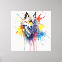 Watercolour Wolf's Melody